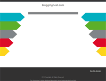Tablet Screenshot of bloggingnest.com
